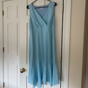 Light blue Ann Taylor Loft sleeveless midi dress - size 12